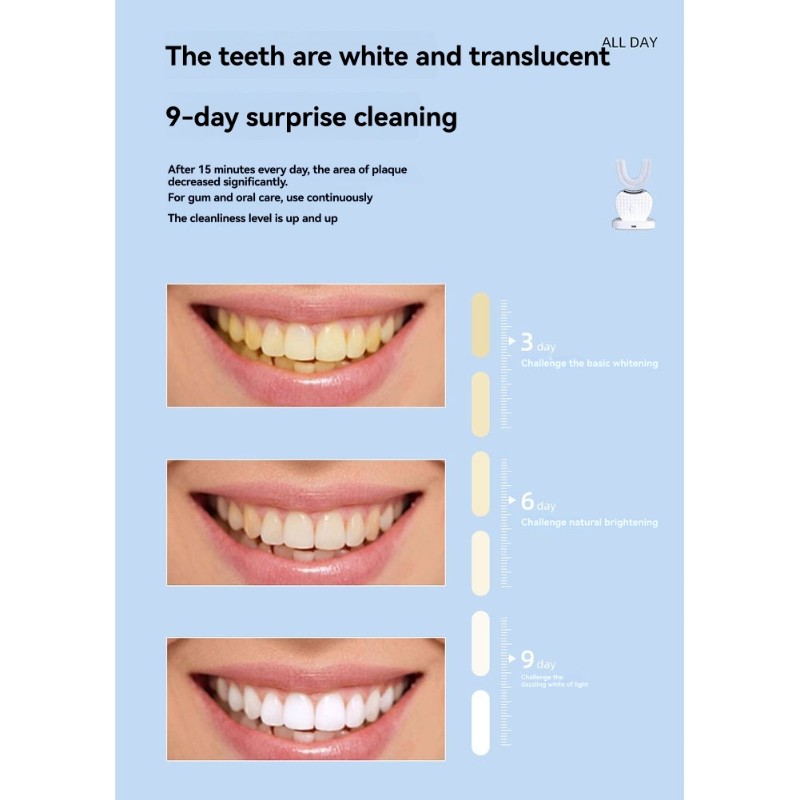 Teeth Whitening Toothbrush - Brosse à dents électrique en forme