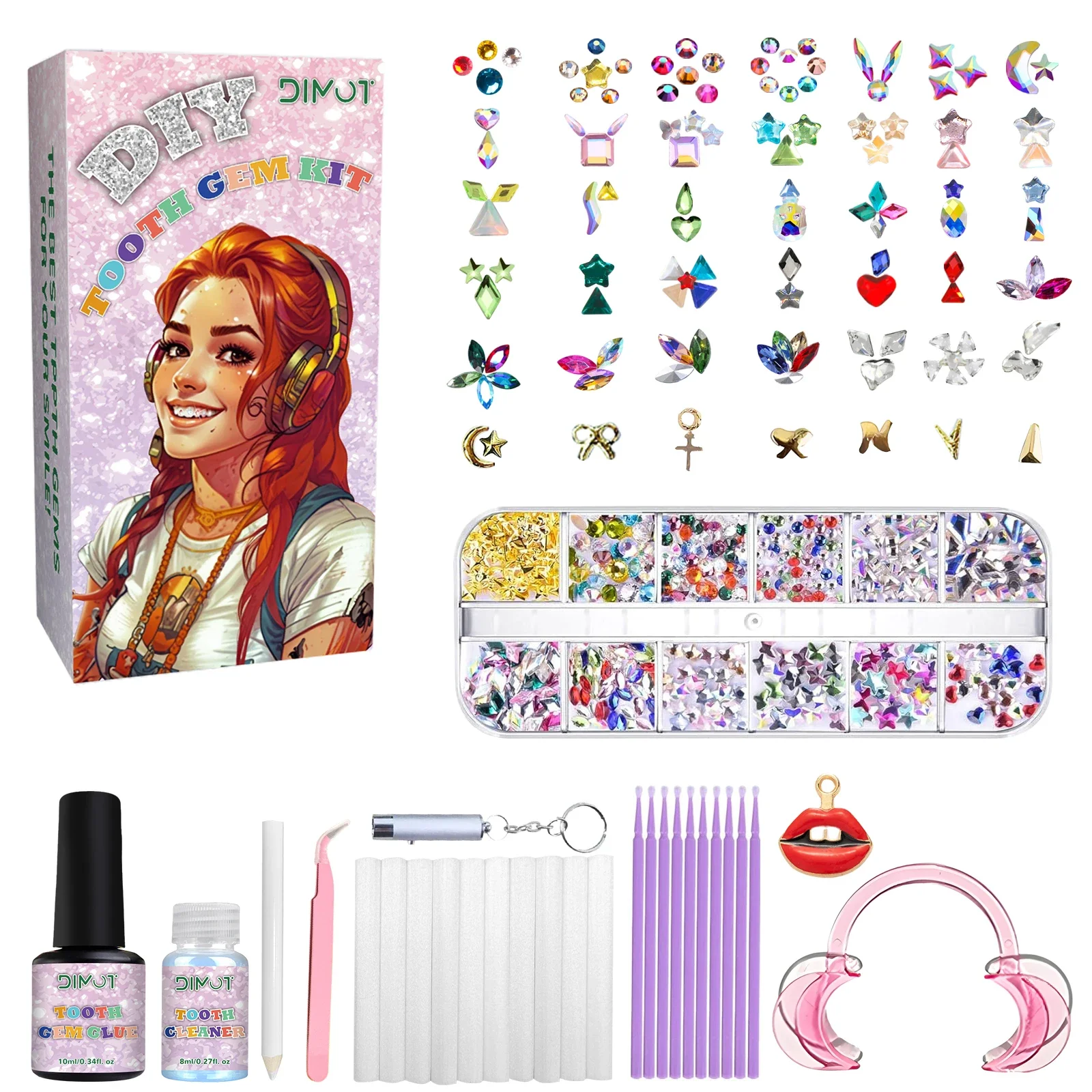 Tooth Gem Kit - Kit de bijoux de dents, Kit