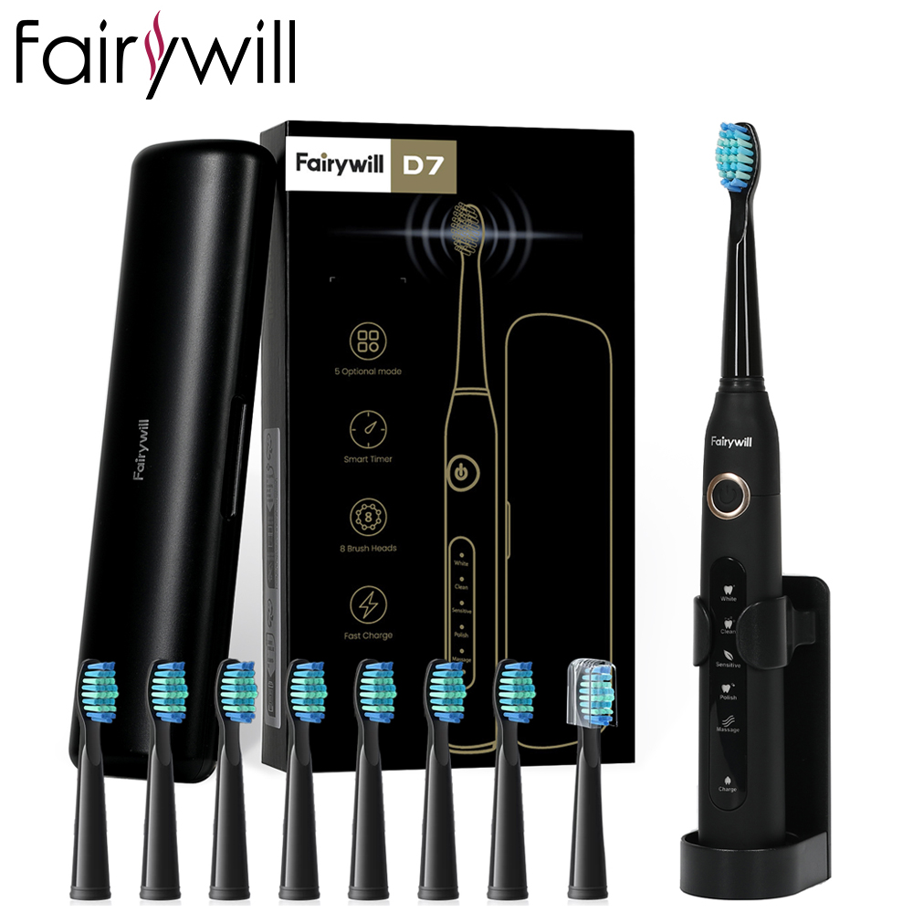 Teeth Whitening Toothbrush - Fairywill-Brosse à dents électrique Sonic avec