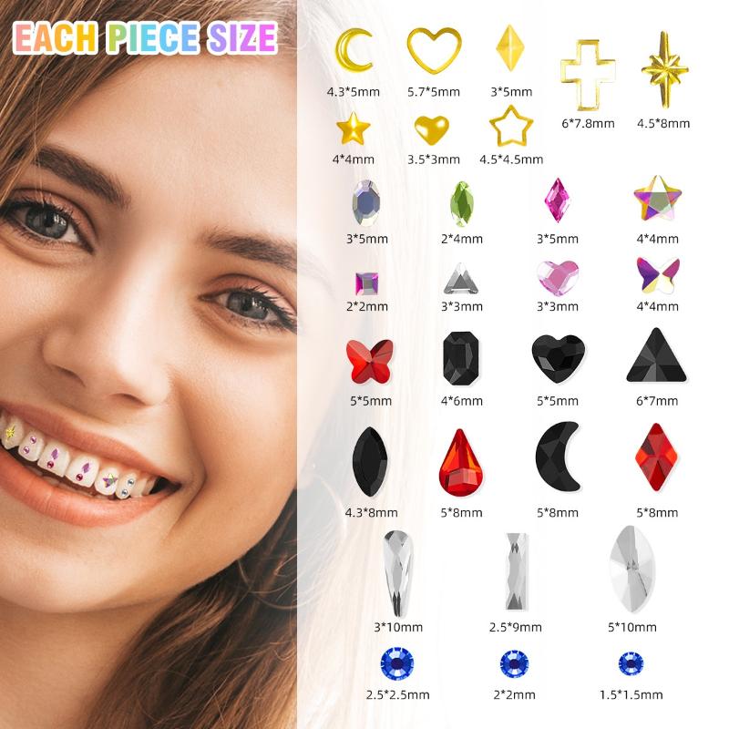 1 ensemble de pierres précieus - Tooth Gem Kit avis et prix