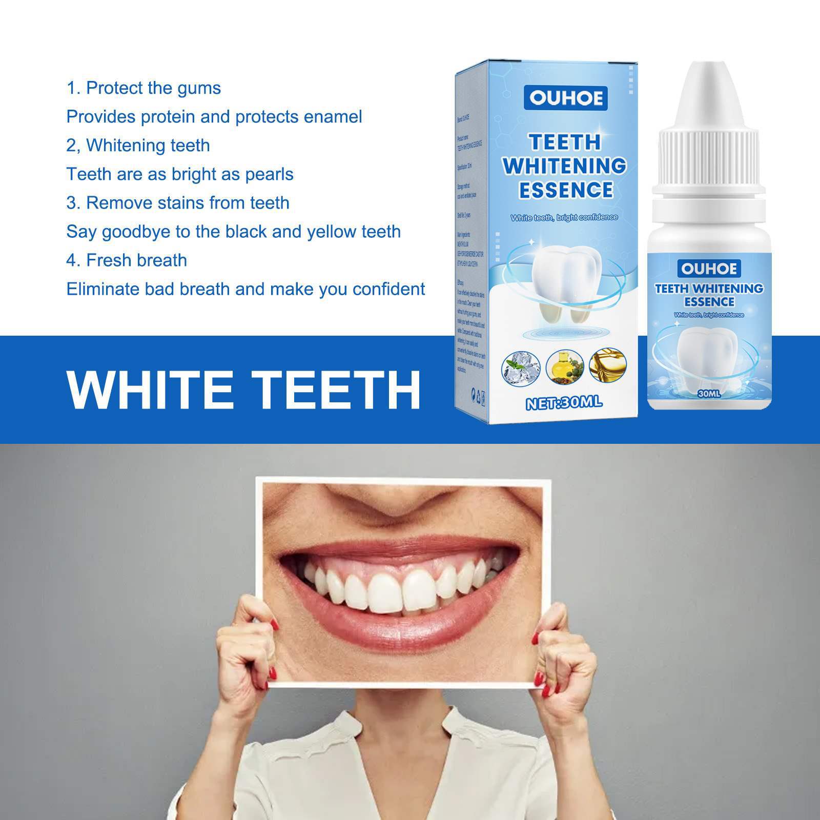 Essence de blanchiment des den - Teeth Whitening Serum avis et prix