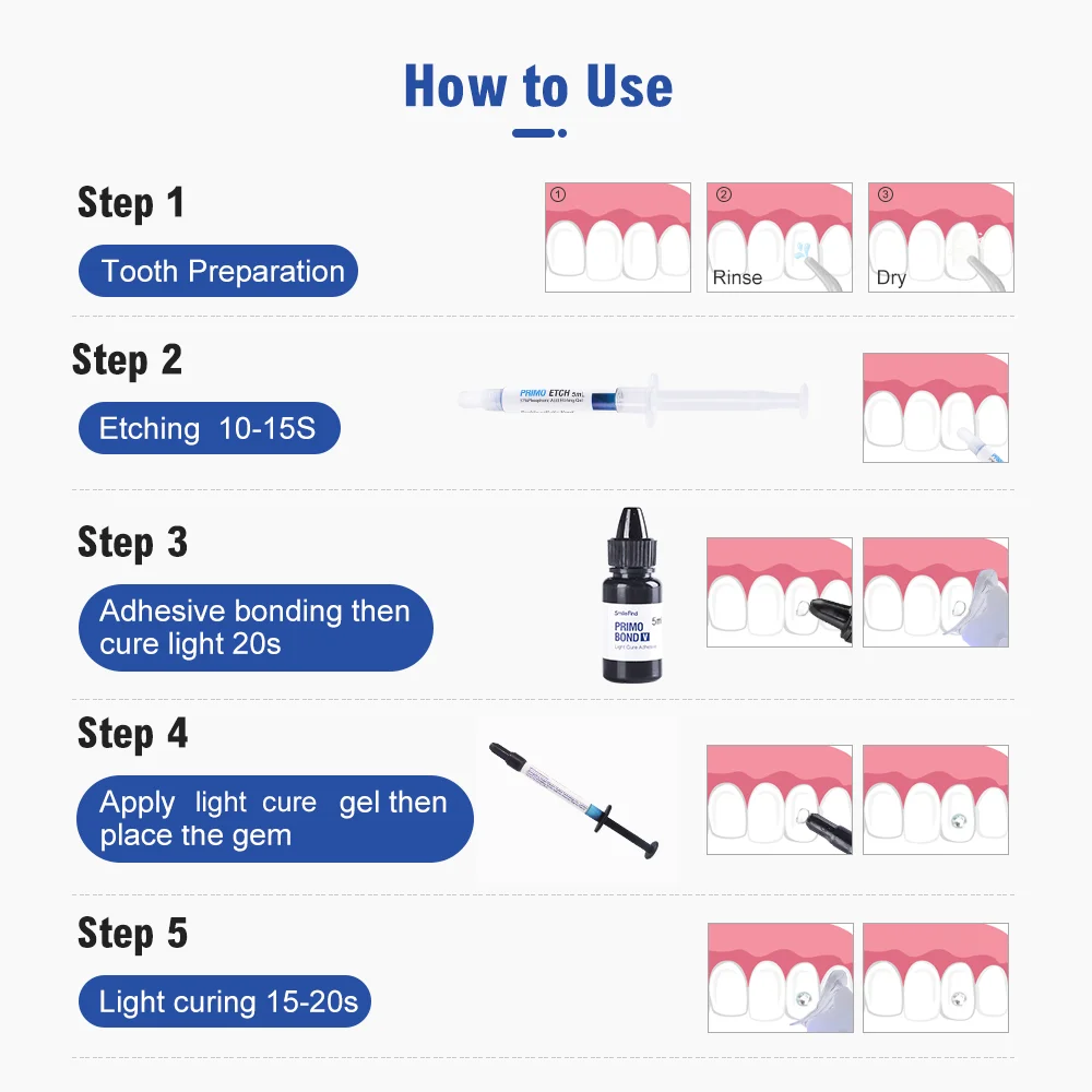 Kit de pierres précieuses dent - Tooth Gem Kit avis et prix
