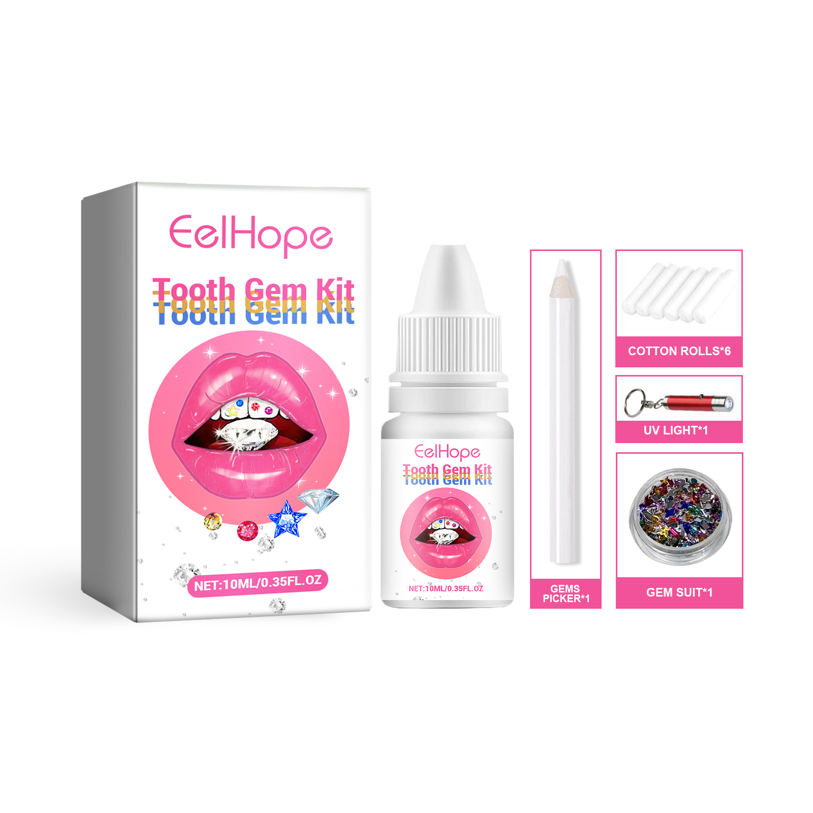 Kit de pierres précieuses dent - Tooth Gem Kit avis et prix