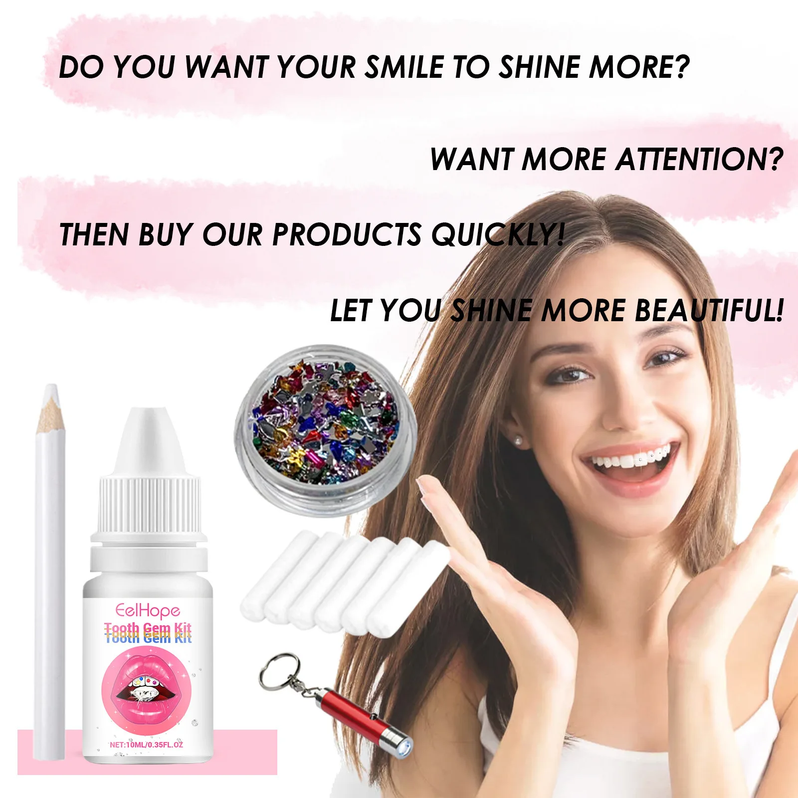 Kit de Bijoux Dentaires DIY :  - Tooth Gem Kit avis et prix