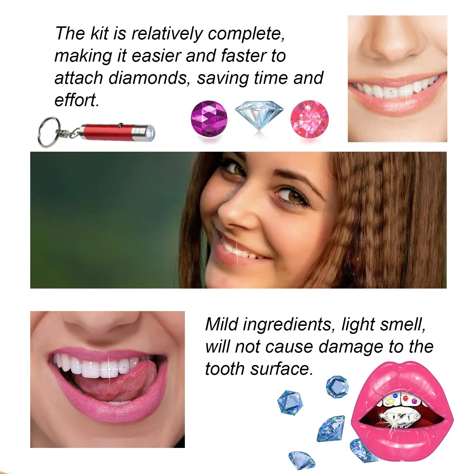 Kit de Bijoux Dentaires DIY :  - Tooth Gem Kit avis et prix