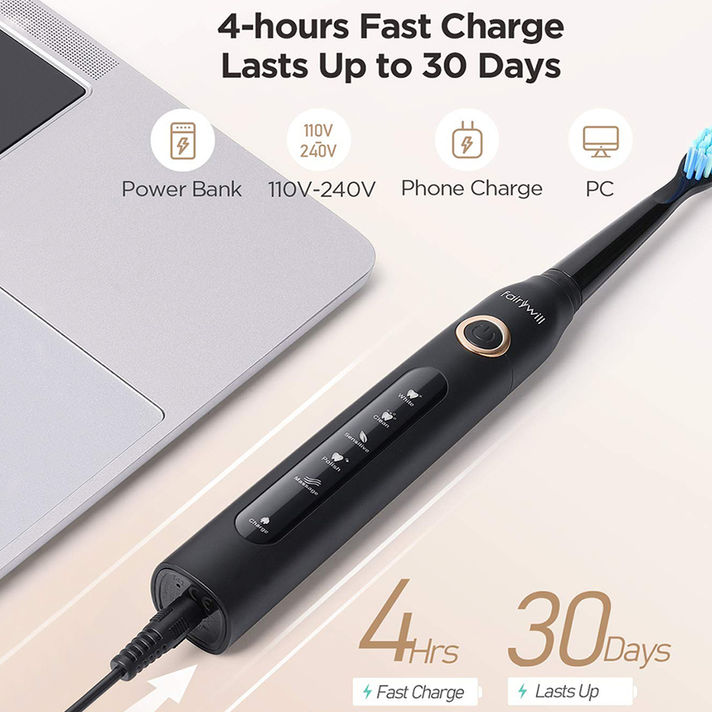 Fairywill-Brosse à dents élect - Teeth Whitening Toothbrush avis et prix