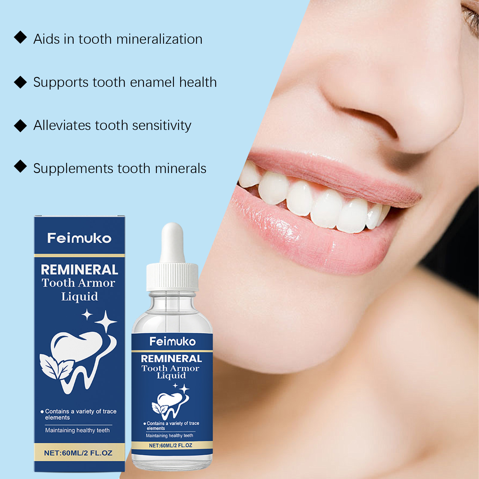 Soin dentaire liquide à l'hydr - Teeth Whitening Serum avis et prix