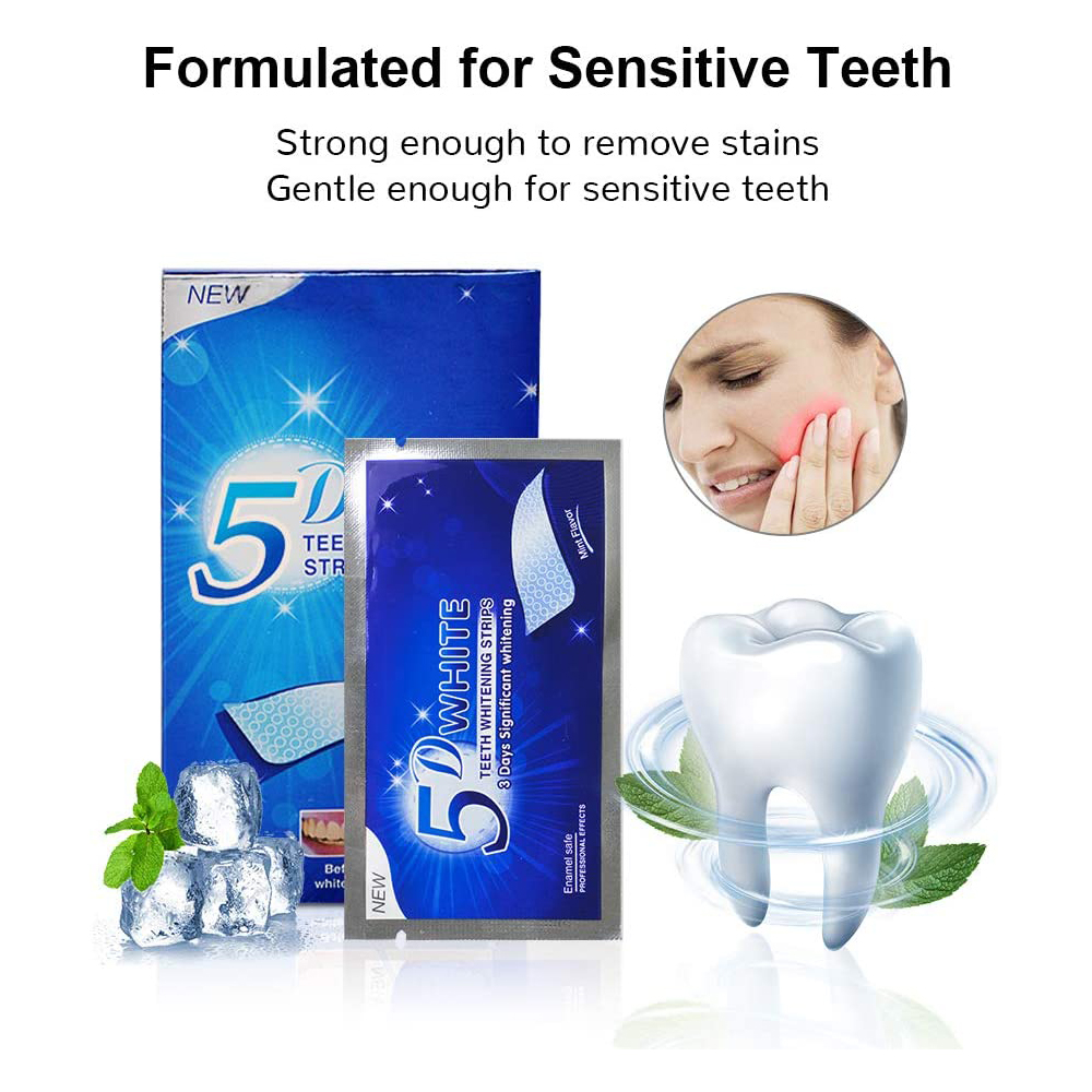 Bandelettes blanchissantes 5D  - Teeth Whitening From Home avis et prix